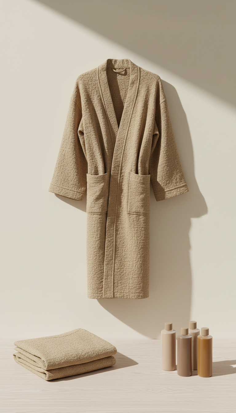Linen Robe With Nature Palette